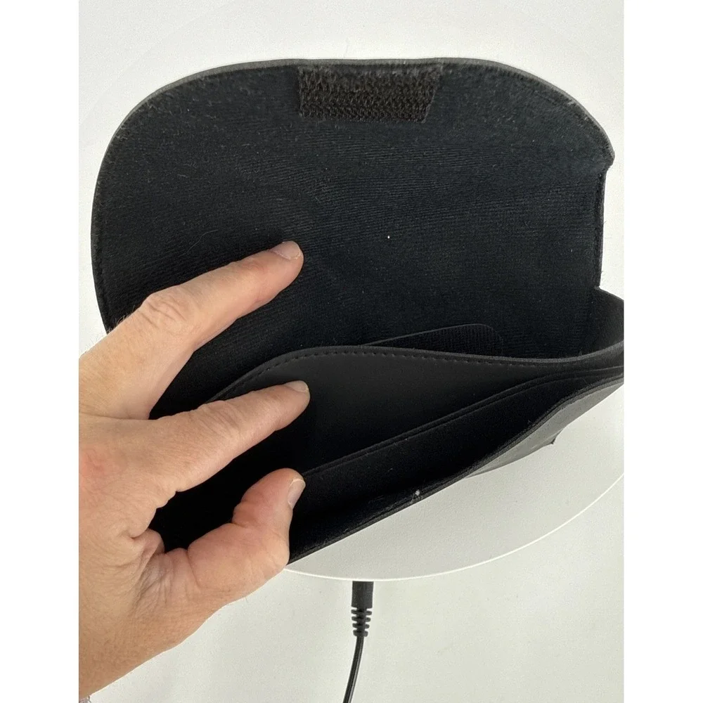 Black Soft Expandable Eyeglass Case and Cloth-Stren-Multi Section‎
